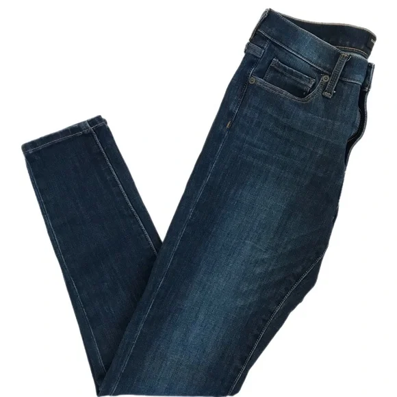 Banana Republic Medium Blue High-Rise Skinny Jeans - Picture 4 of 7